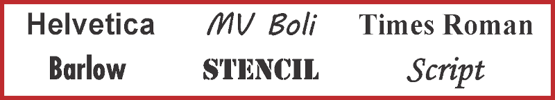Fonts